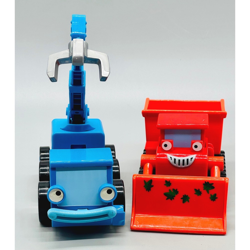 Bob the Builder Toy Vehicles Blue Lofty Red Muck Plastic 2005 Learning Curve